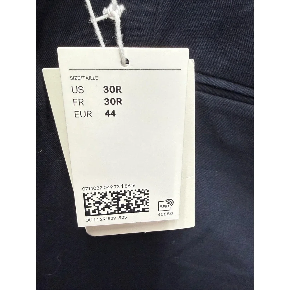 H&M Mens Skinny Fit Dress Pants Navy Blue Size 30R NWT 0714032